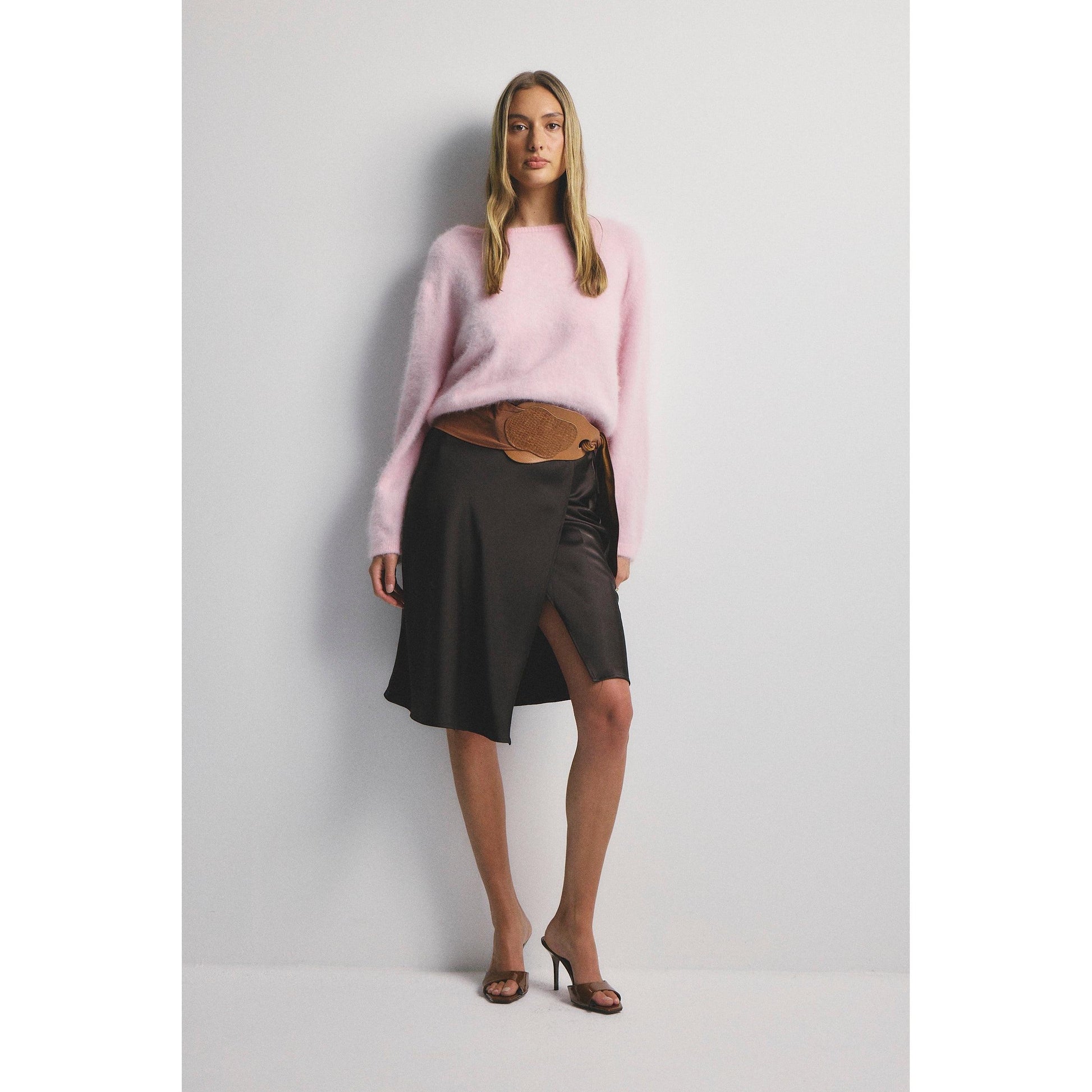 World Of Nomads Stella Cashmere Boat Neck Knit - Rosewater  World Of Nomads Pisces Boutique