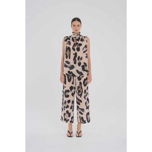 Mela Purdie Frill Neck Tank - Blurr Silk  Mela Purdie Pisces Boutique