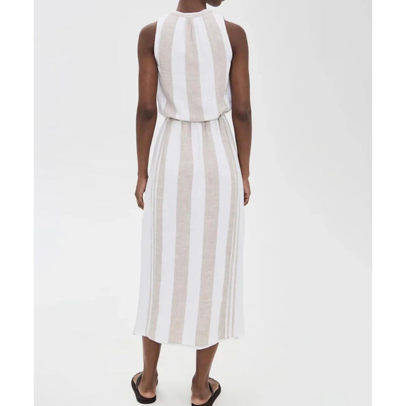 Splendid Lennon Stripe Dress - Fawn Stripe  Not specified Pisces Boutique