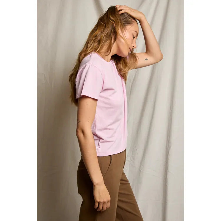 Perfect White Tee Harley Boxy Crew - Sugar Pink  Perfect White Tee Pisces Boutique