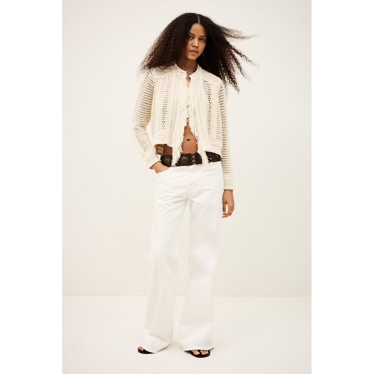 Ba&sh Bainca Boheme Cardigan - Ecru  Ba&sh Pisces Boutique