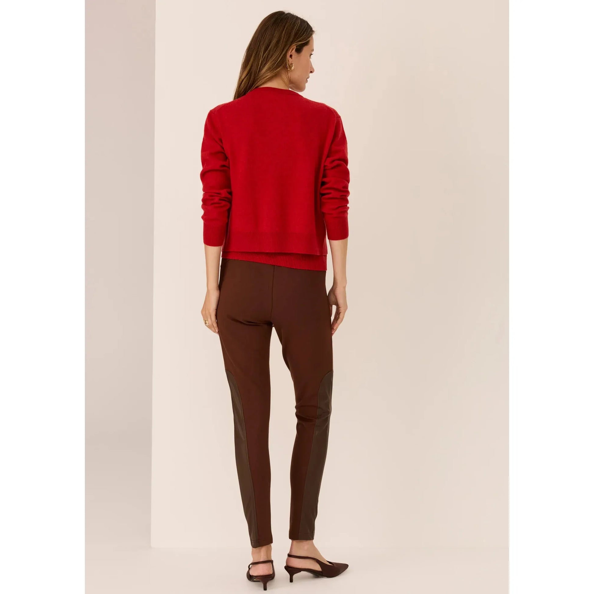 POL Jesse Legging With Trim - Chocolate  POL Pisces Boutique