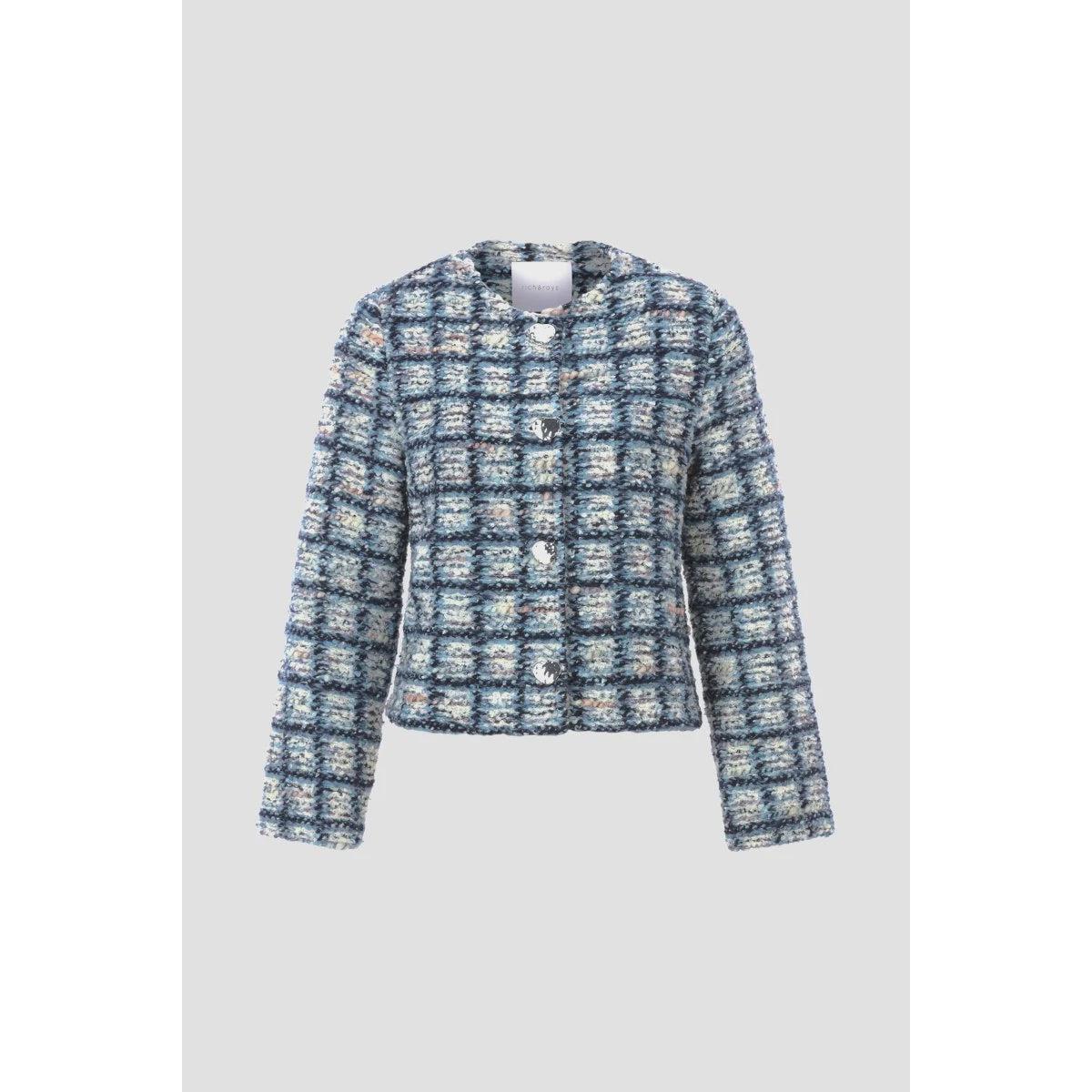 Rich & Royal Boucla Jacket - Ocean Blue