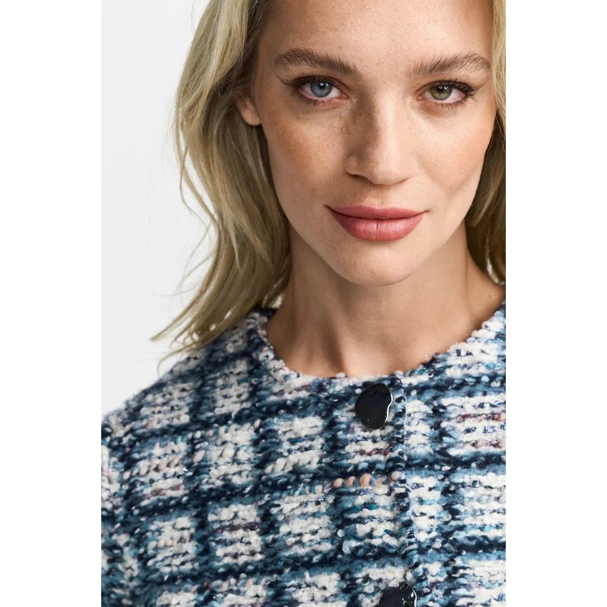 Rich & Royal Boucla Jacket - Ocean Blue