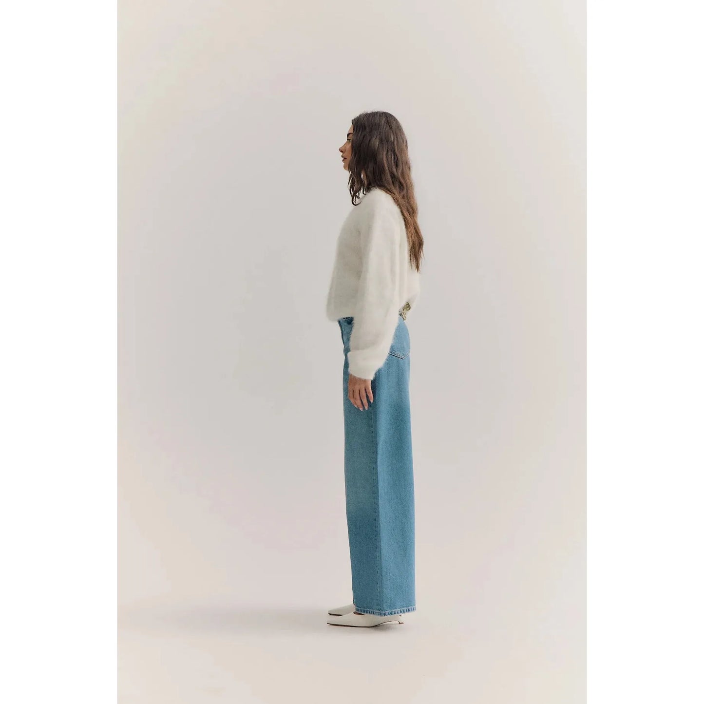 World of Nomads Stella Cashmere Boat Neck Knit - Snow  World Of Nomads Pisces Boutique