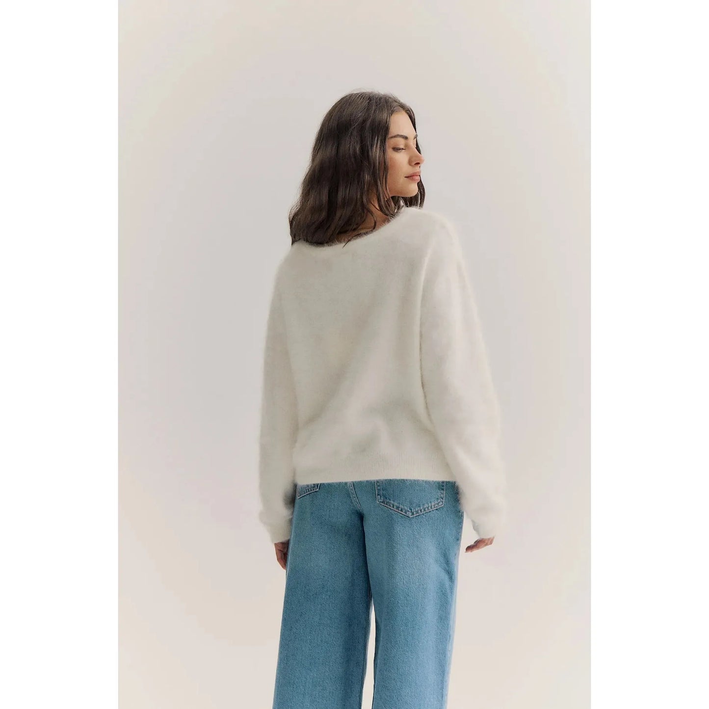 World of Nomads Stella Cashmere Boat Neck Knit - Snow  World Of Nomads Pisces Boutique