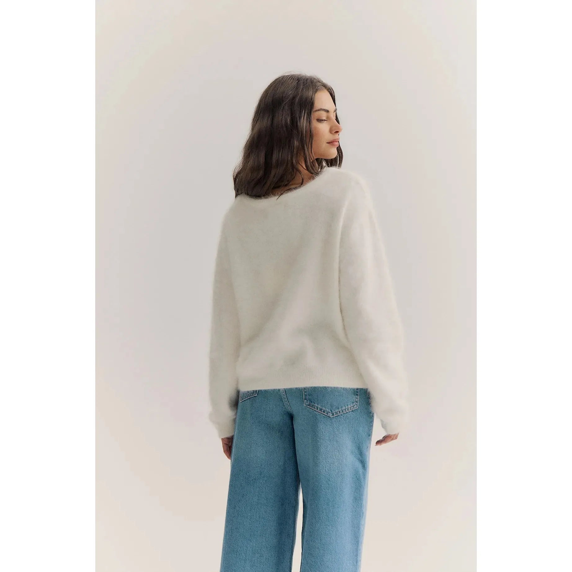 World of Nomads Stella Cashmere Boat Neck Knit - Snow  World Of Nomads Pisces Boutique