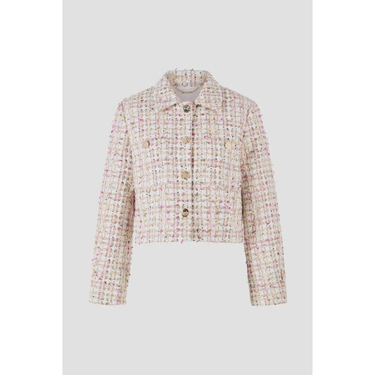 Rich & Royal Short Boucle Jacket - Pearl