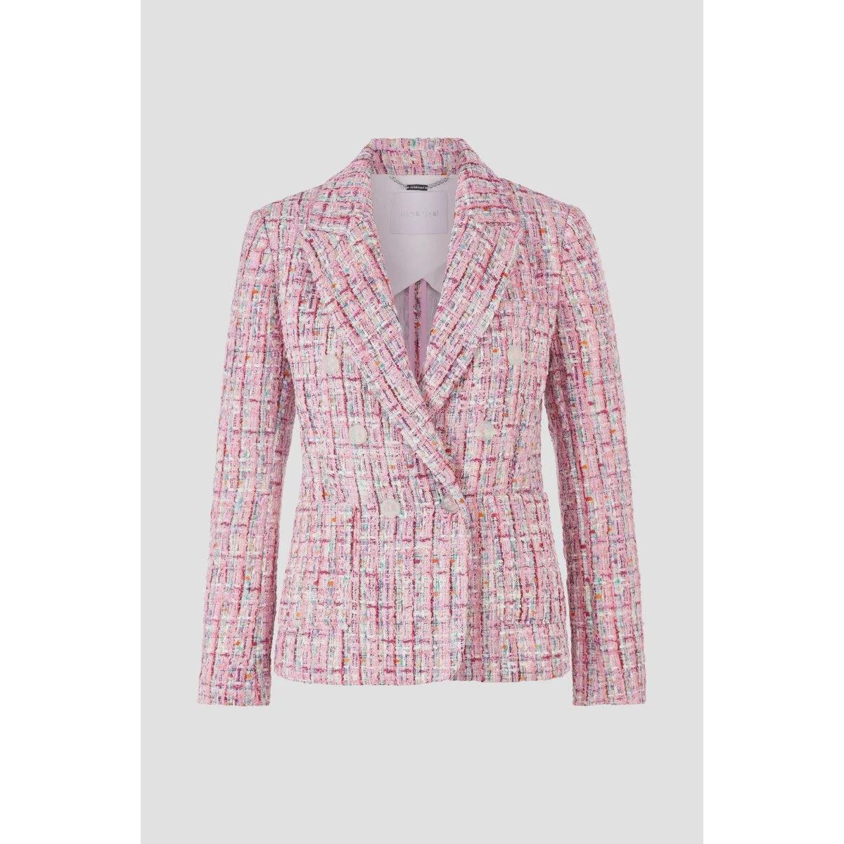 Rich & Royal Boucle Jacket - Bubblegum Pink