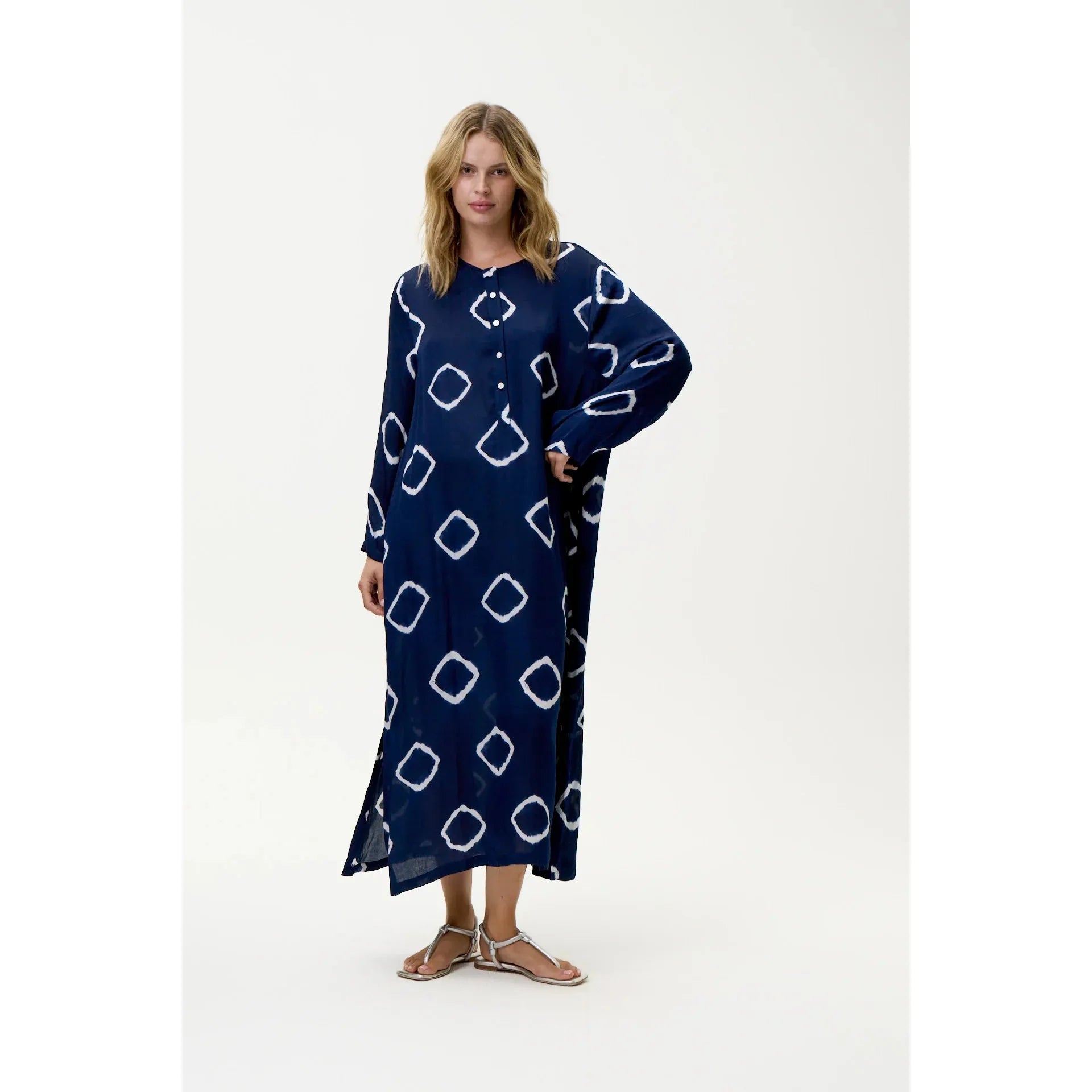 One Season Llew Maxi - Atlas - Cupro - Navy  One Season Pisces Boutique