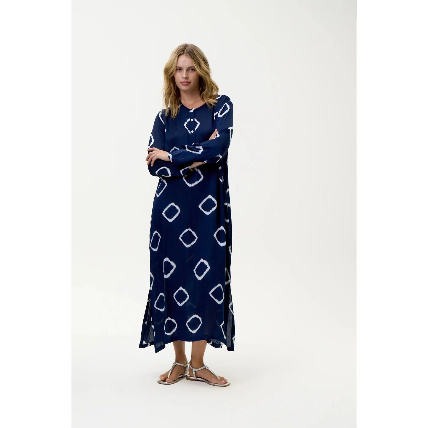One Season Llew Maxi - Atlas - Cupro - Navy  One Season Pisces Boutique