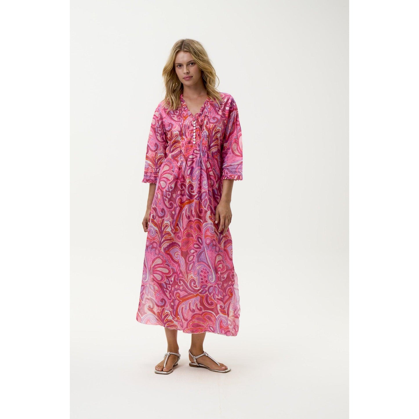 One Season Long Poppy - Merida - Cotton - Pink Swirl  One Season Pisces Boutique