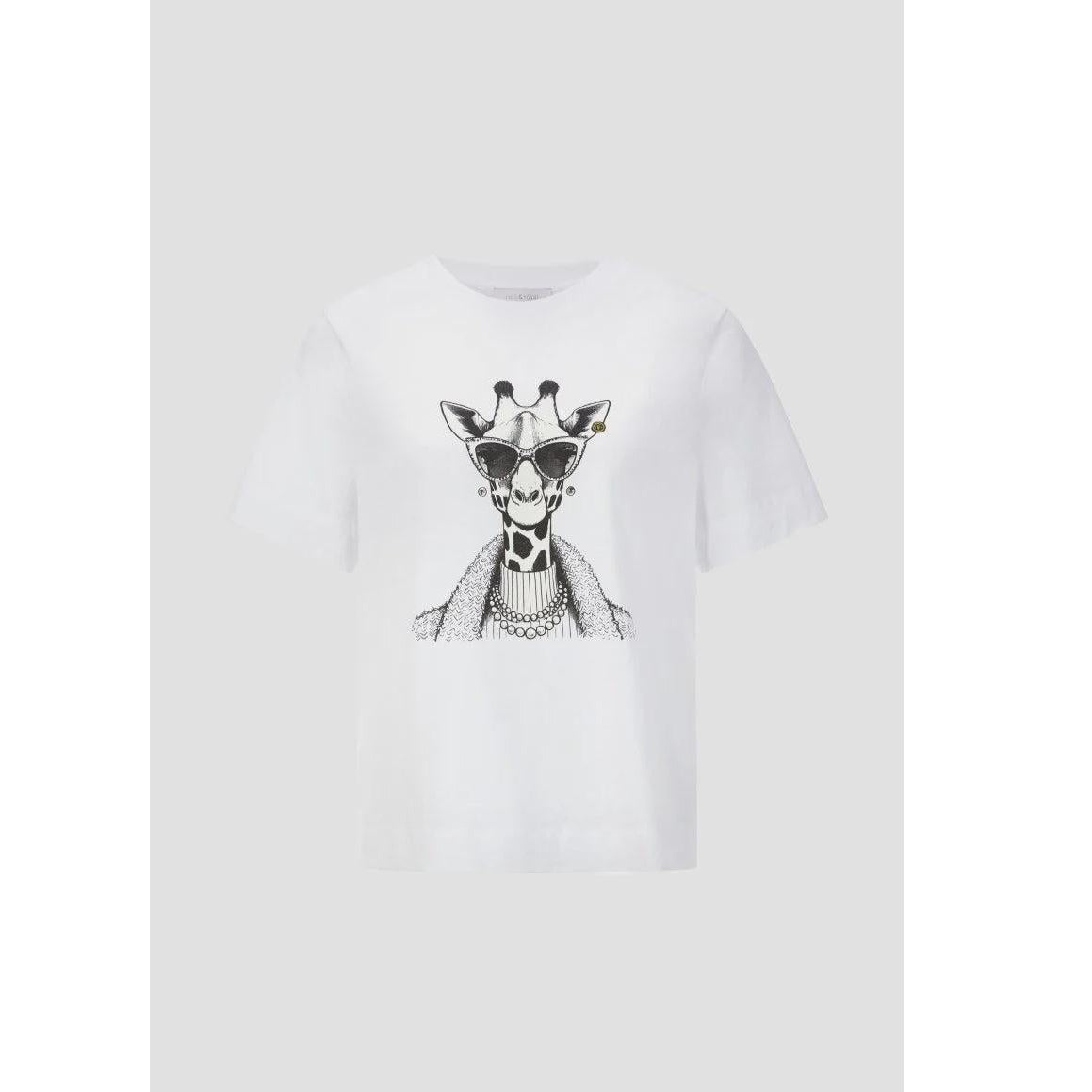 Rich & Royal White Giraffe Tee  Rich & Royal Pisces Boutique
