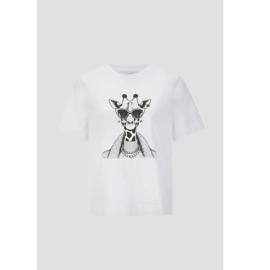 Rich & Royal White Giraffe Tee  Rich & Royal Pisces Boutique