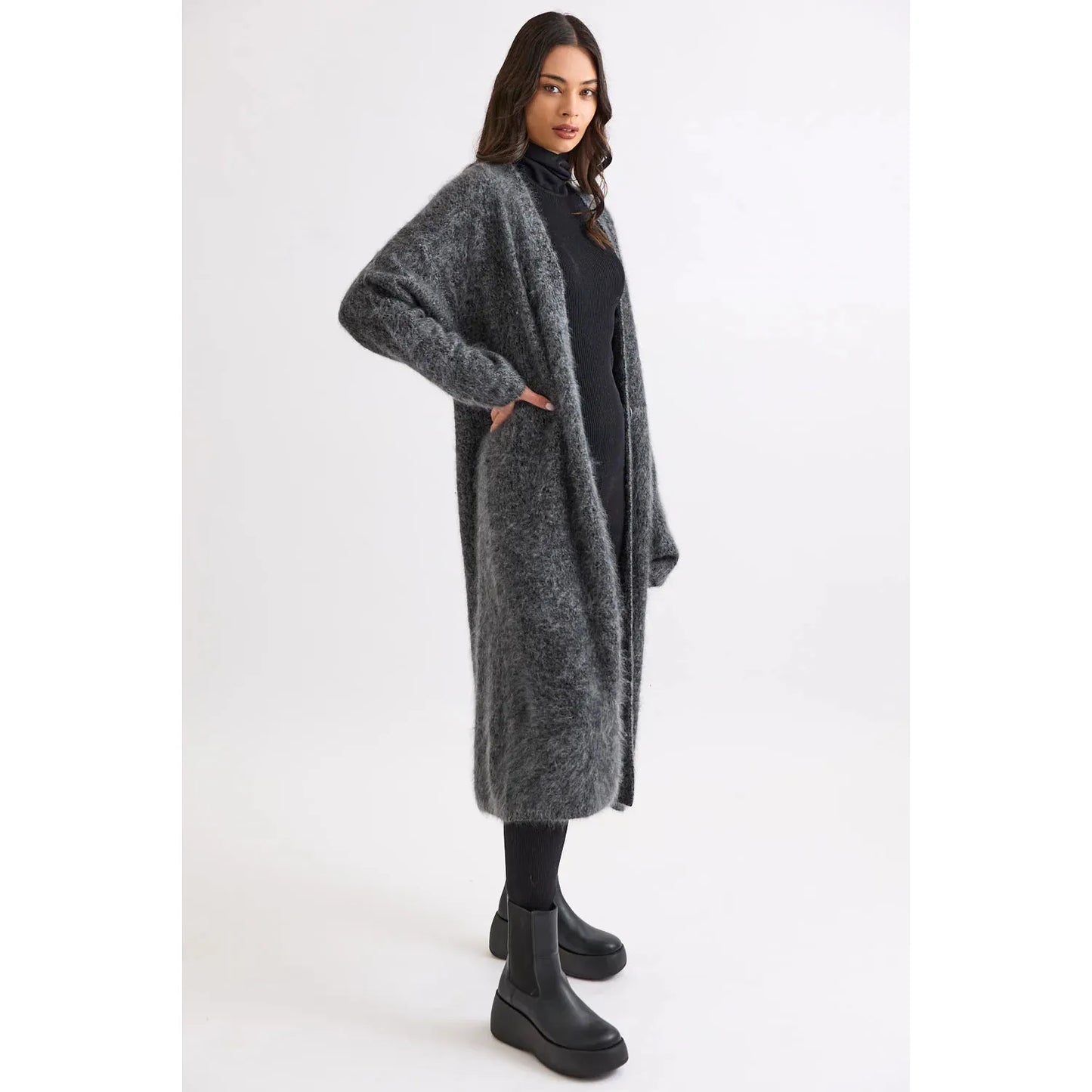 Mia Fratino Blake Coat - Slate  Mia Fratino Pisces Boutique