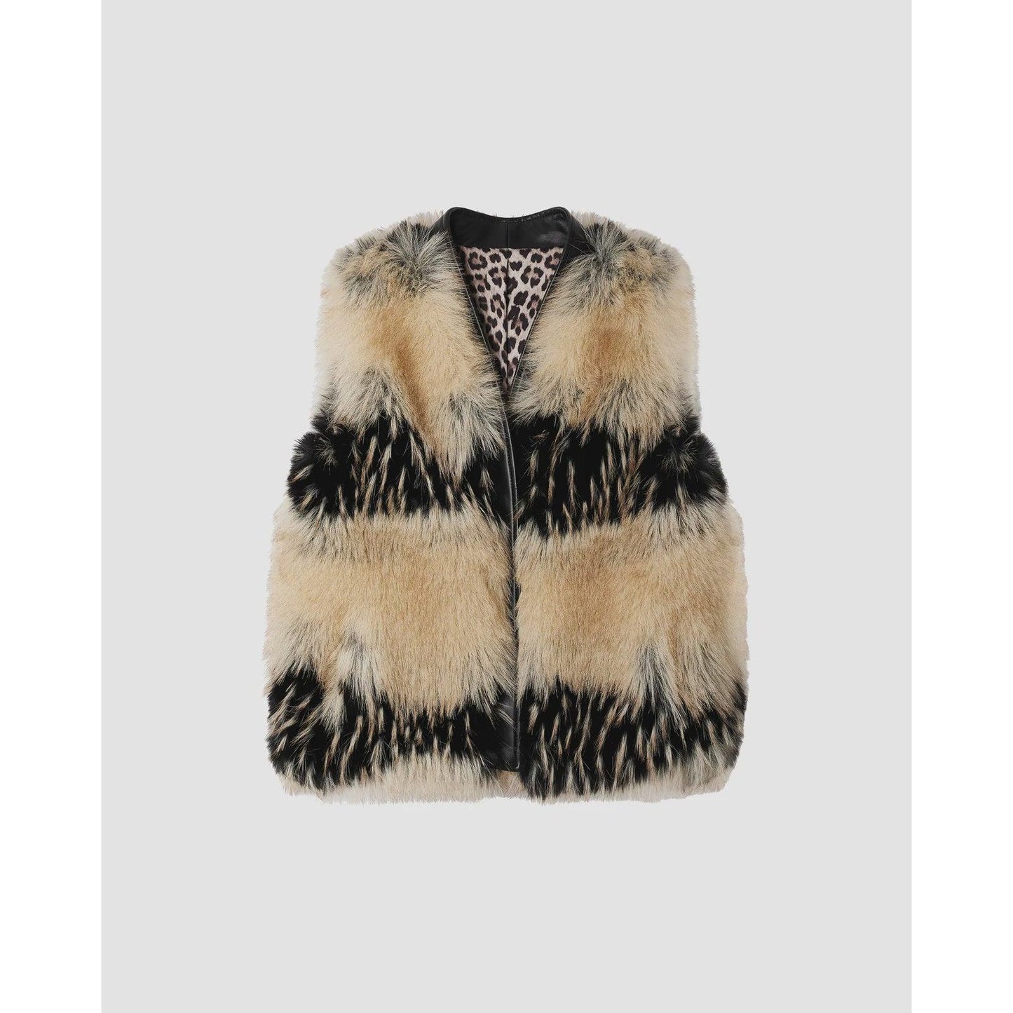 Mes Demoiselle Aura Artic Elegance Vest- Beige  Mes Demoiselle Pisces Boutique