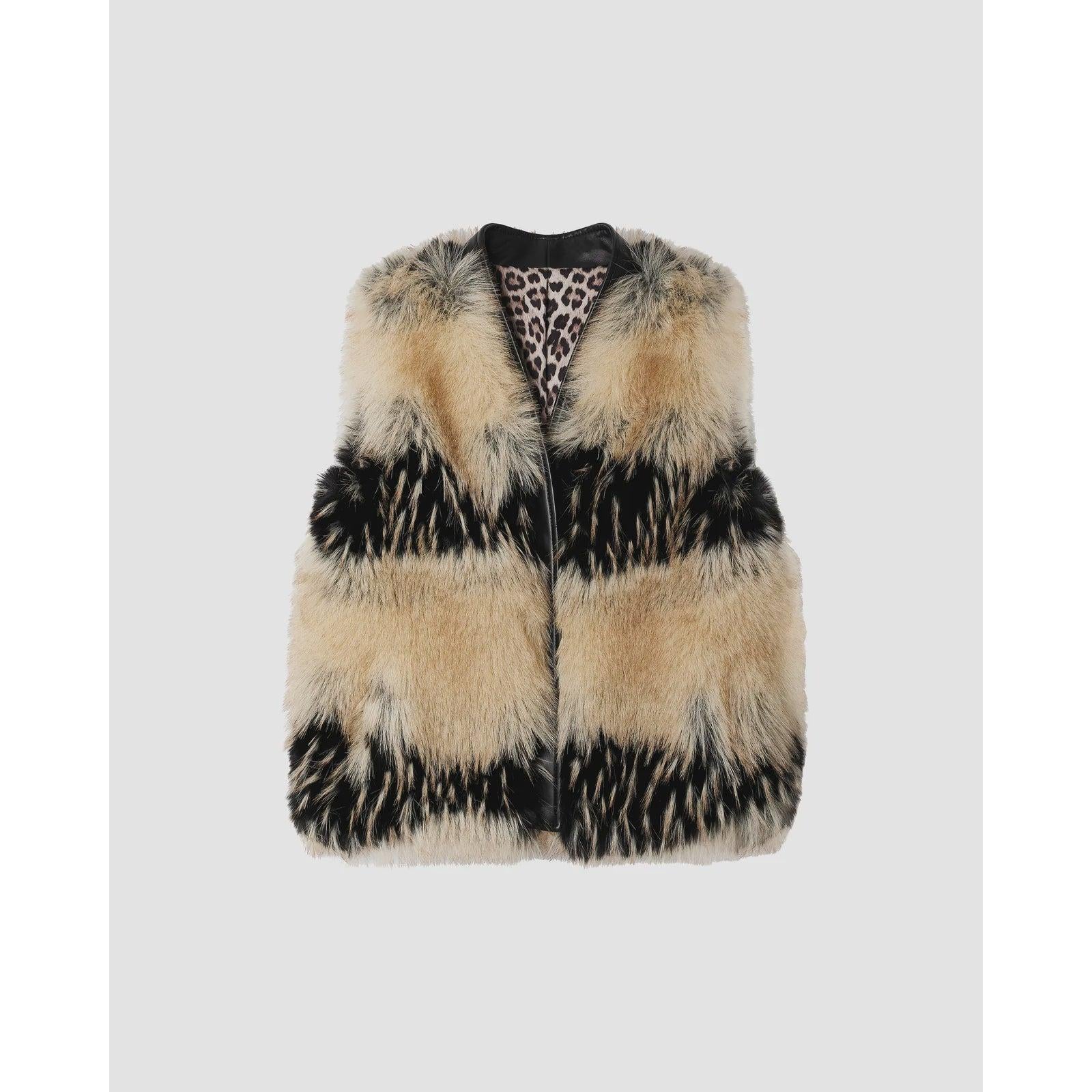 Mes Demoiselle Aura Artic Elegance Vest- Beige  Mes Demoiselle Pisces Boutique