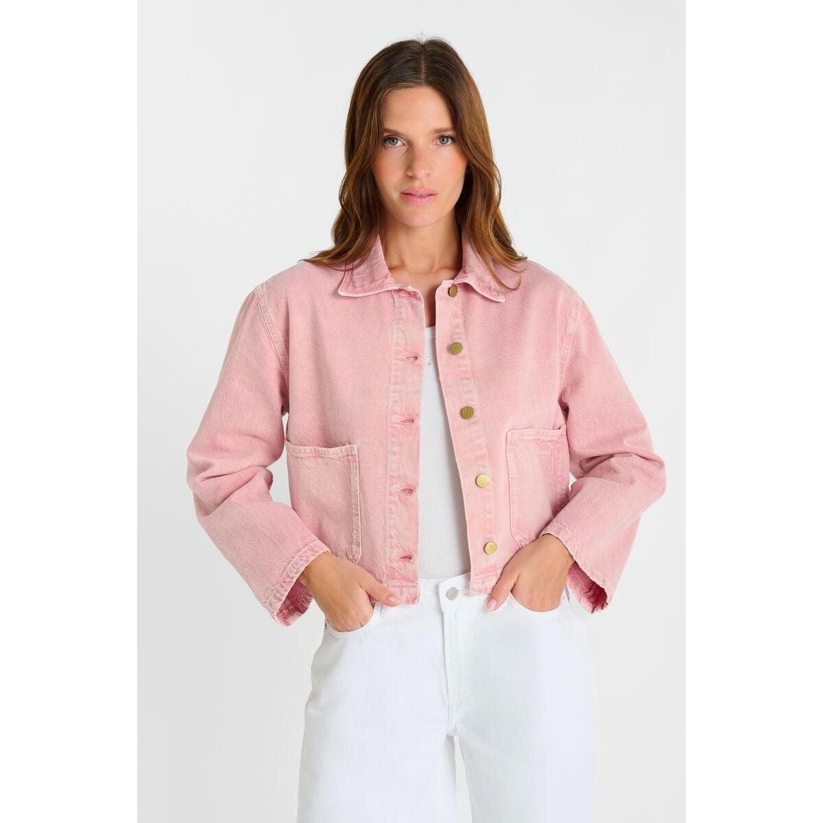 Le Temps Des Cerises Aksel Denim Jacket - Cameo  Le Temps Pisces Boutique