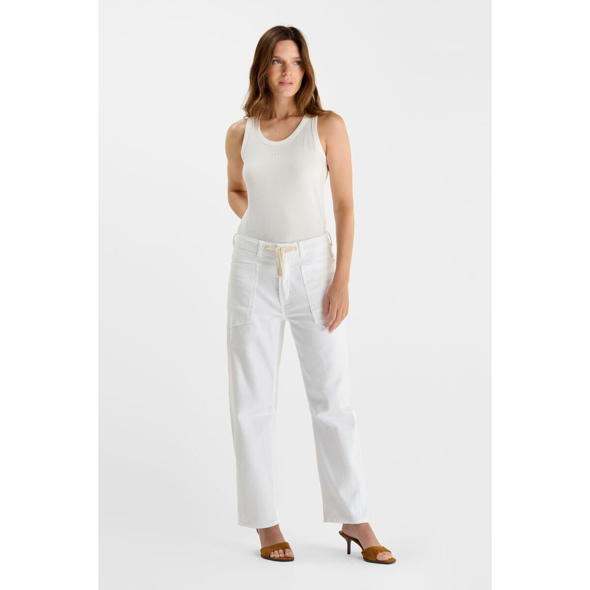 Le Temps Des Cerises Madie Jean - White  Le Temps Pisces Boutique