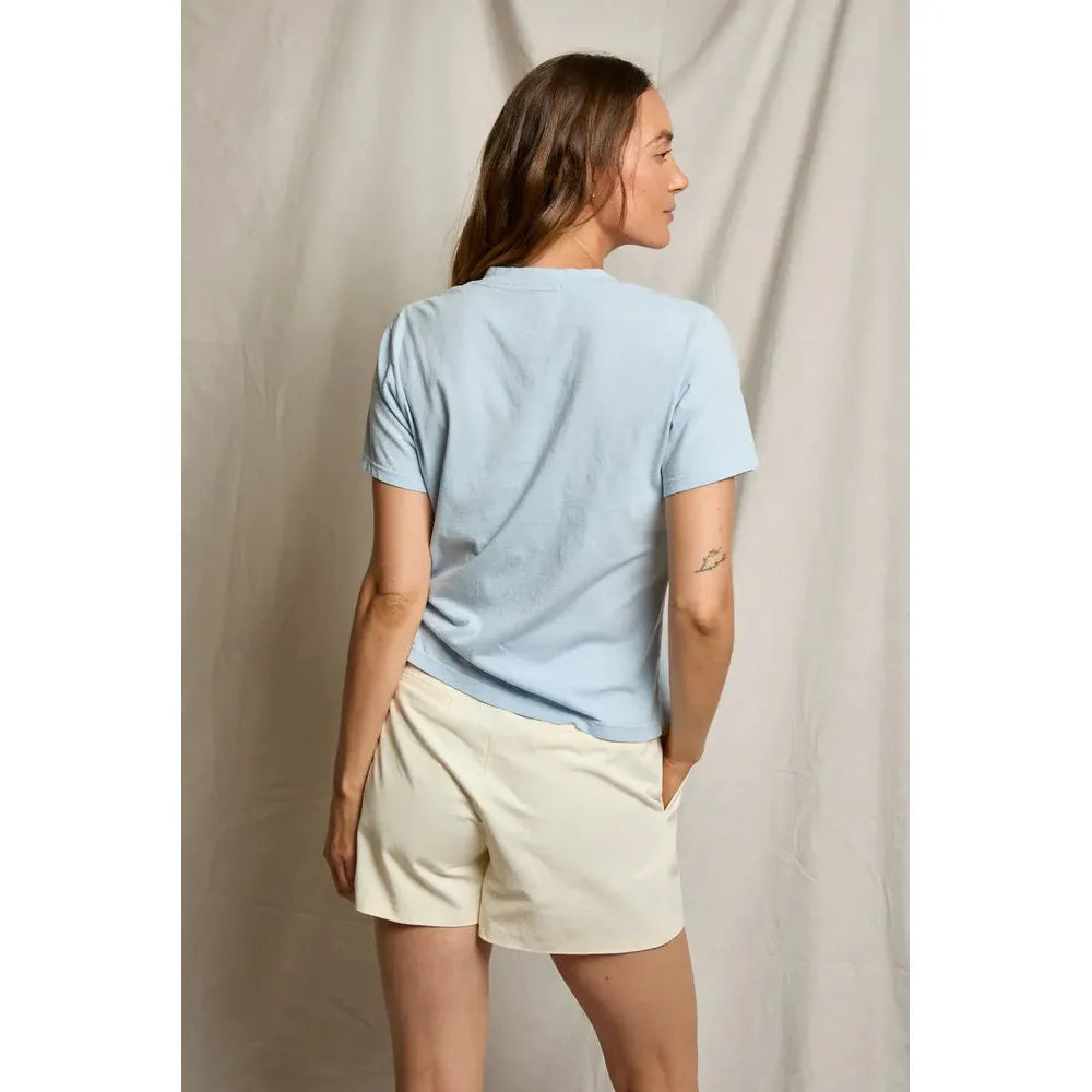 Perfect White Tee Hendrix Boxy V - Powder Blue  Perfect White Tee Pisces Boutique