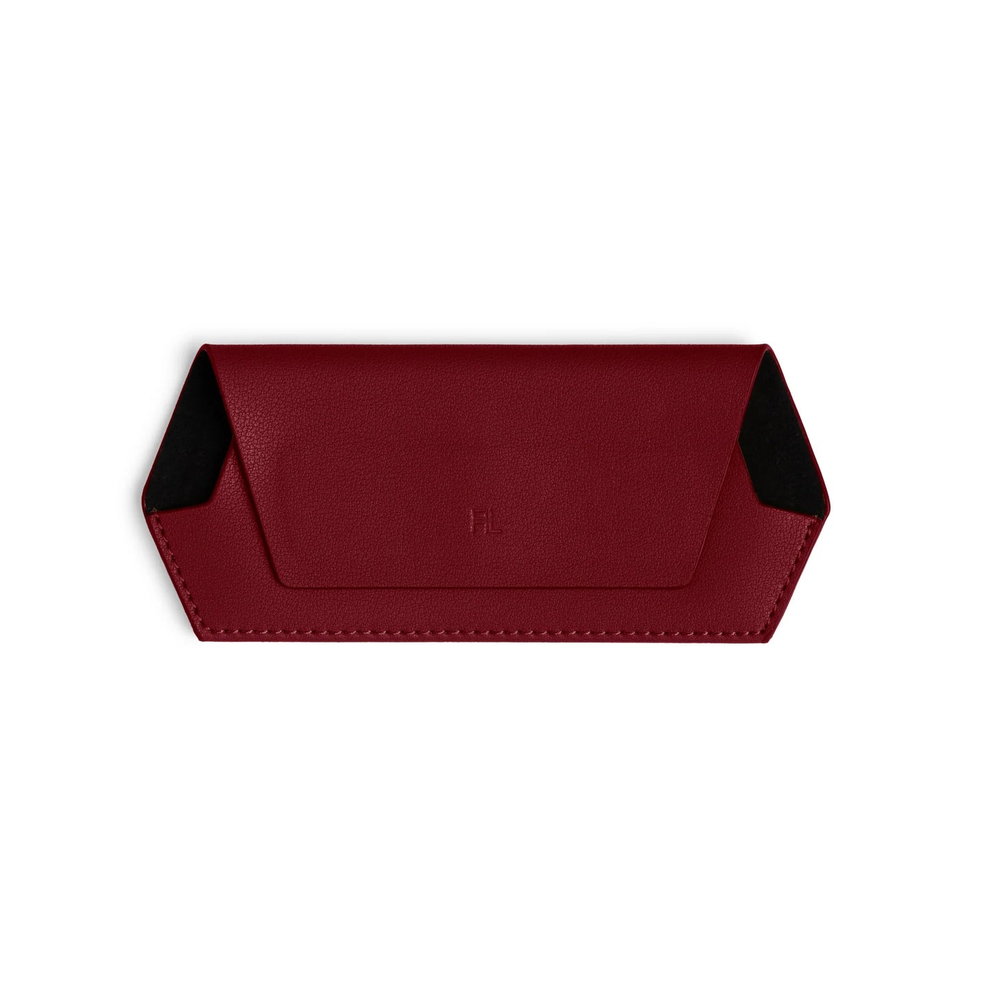 Fox and Leo Glasses Case - Burgandy