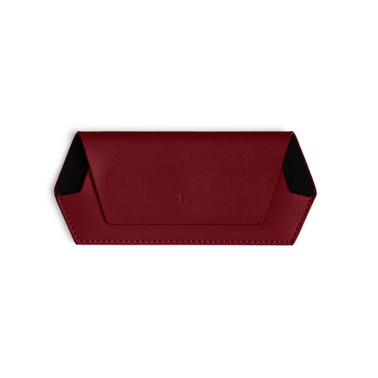 Fox and Leo Glasses Case - Burgandy