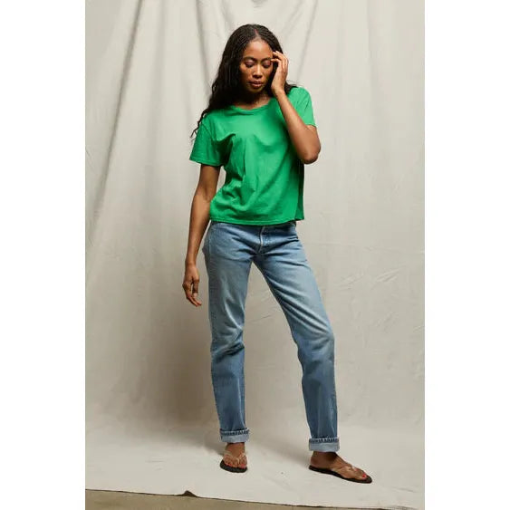 Perfect White Tee Harley Boxy Crew - Grass  Perfect White Tee Pisces Boutique