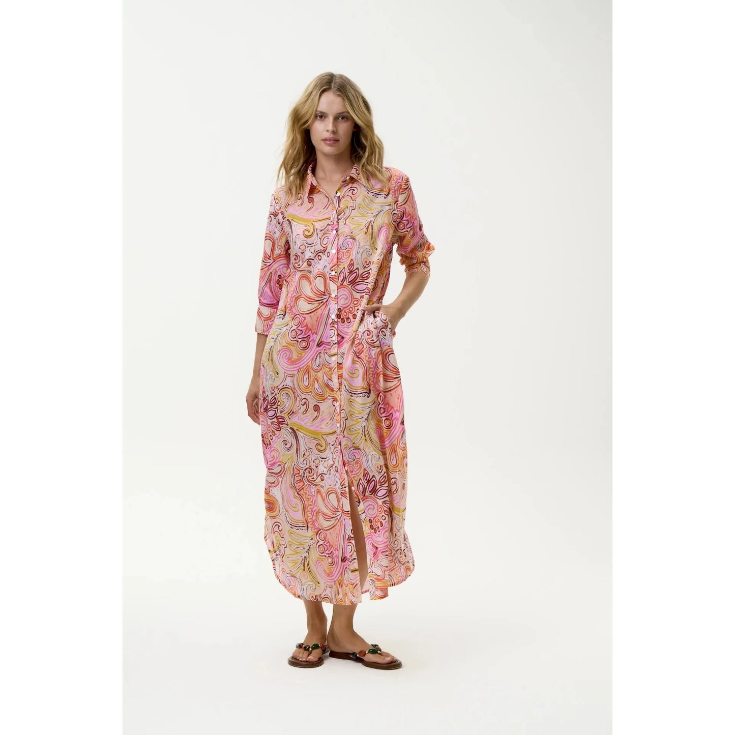 One Season Daisy-Muscat-Cotton-Multi Swirl