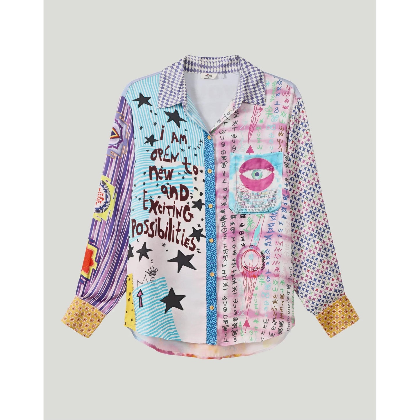 ME 369 Isabel Printed Shirt - Runic Whisper  ME369 Pisces Boutique