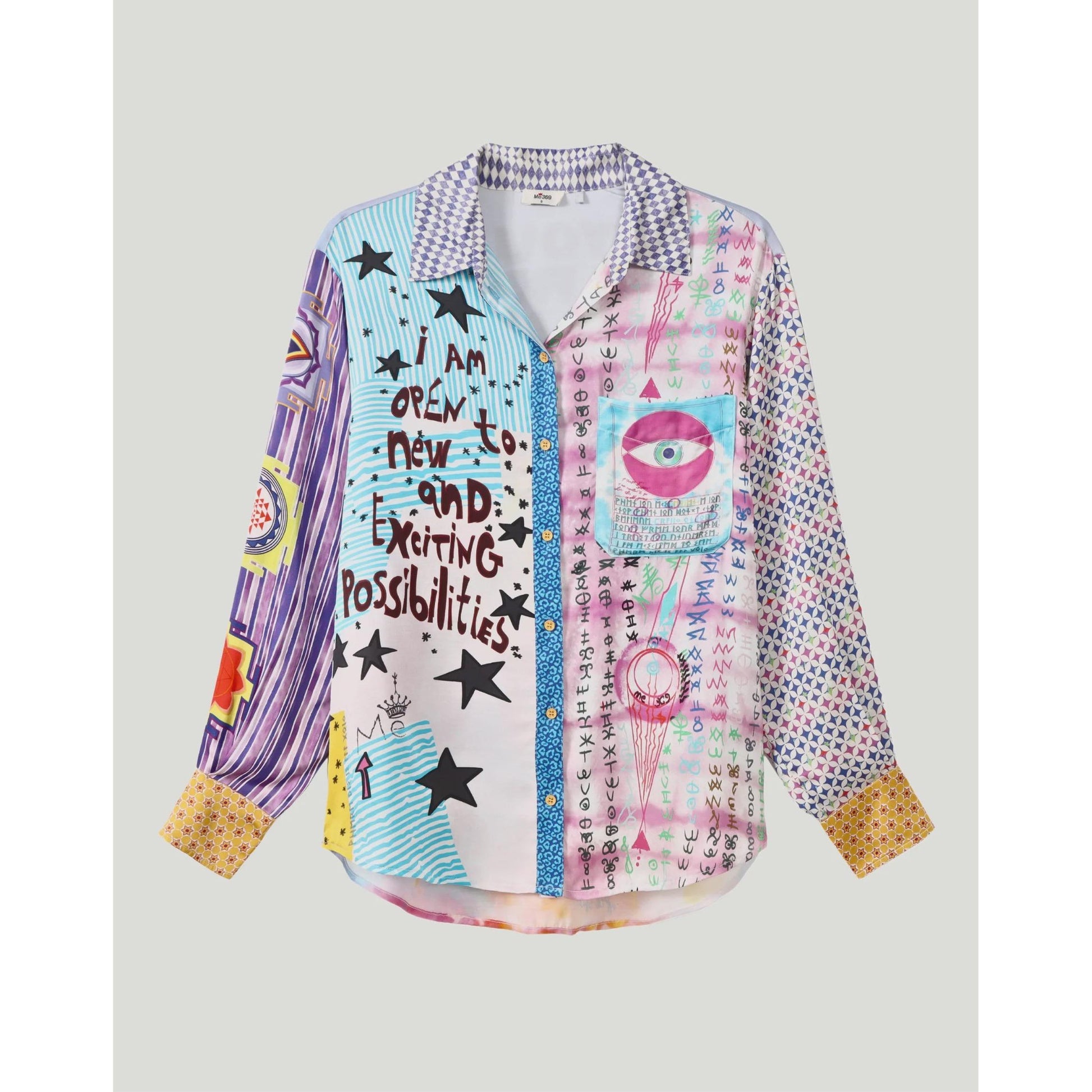 ME 369 Isabel Printed Shirt - Runic Whisper  ME369 Pisces Boutique