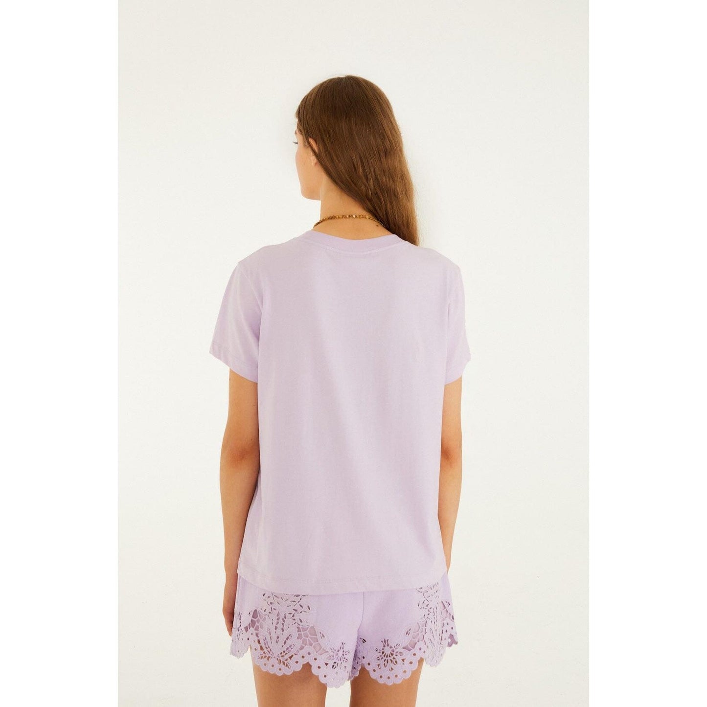 Farm Rio Tropical Bouquet T Shirt - Lilac  Farm Rio Pisces Boutique