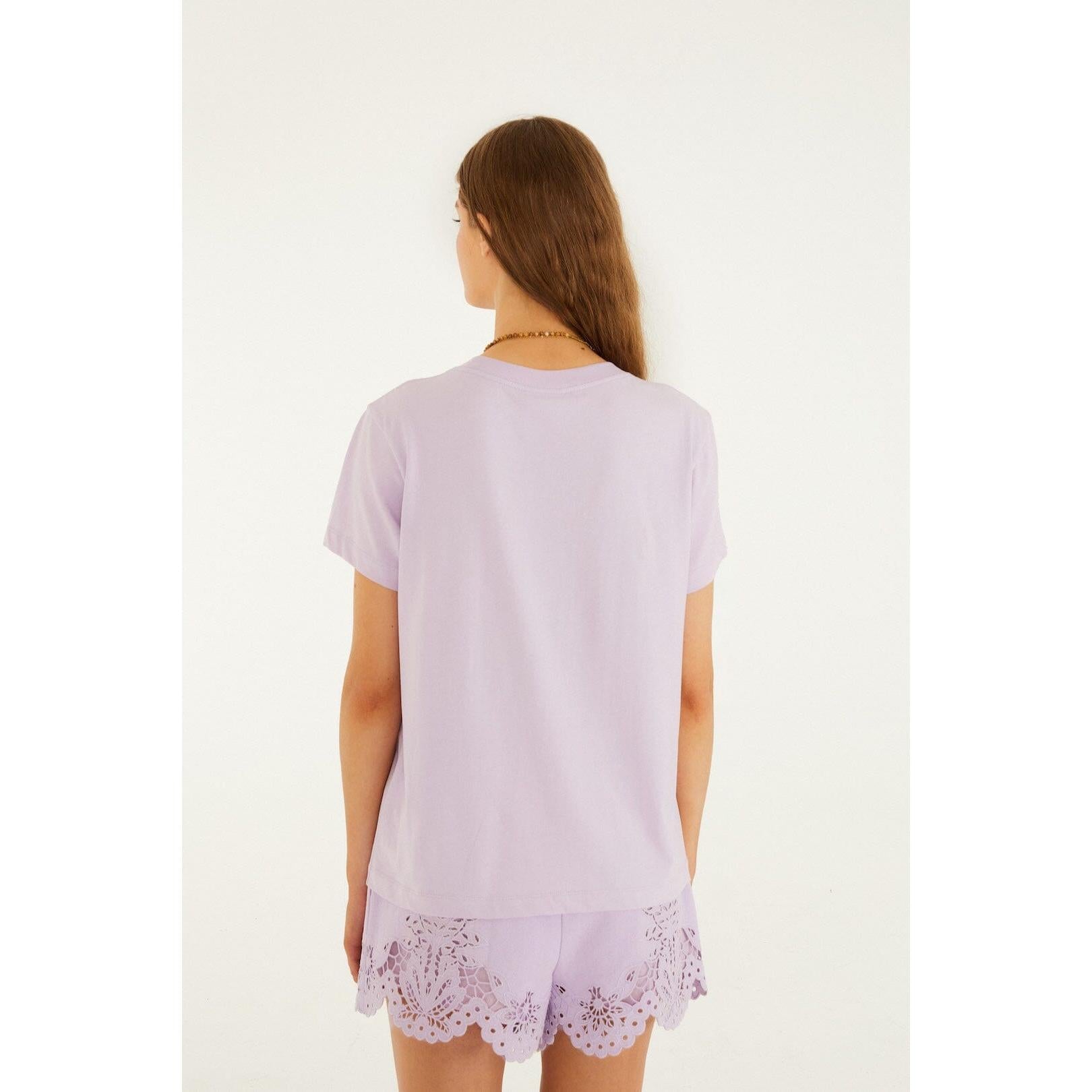 Farm Rio Tropical Bouquet T Shirt - Lilac  Farm Rio Pisces Boutique