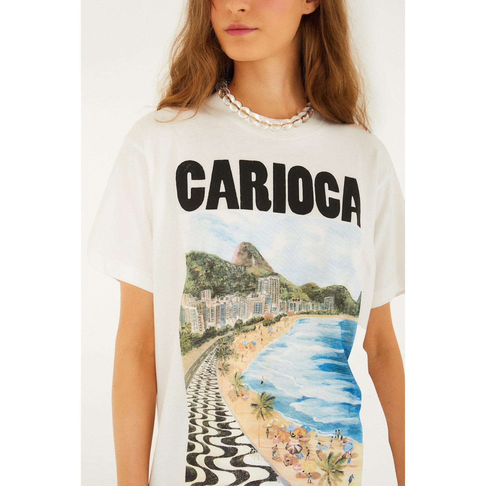 Farm Rio Carioca Tee - Off White  Farm Rio Pisces Boutique