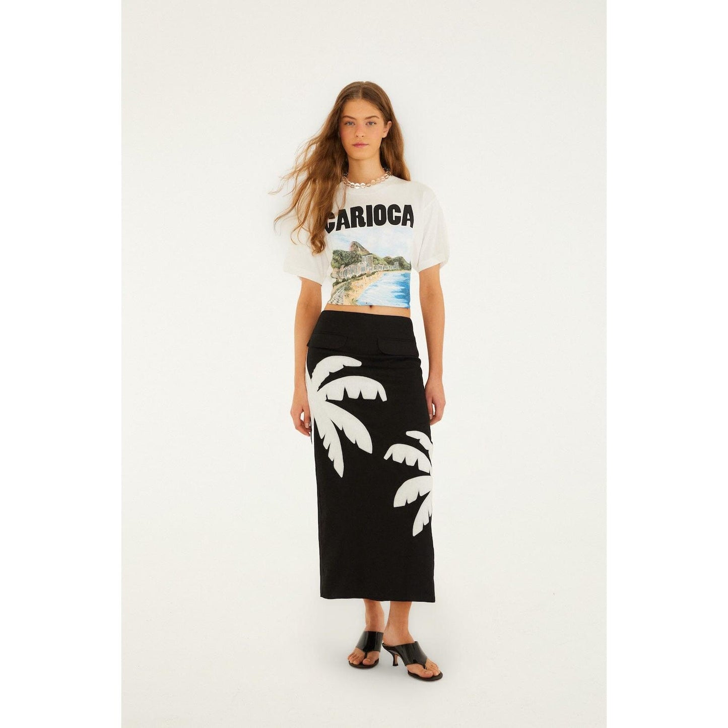 Farm Rio Carioca Tee - Off White  Farm Rio Pisces Boutique