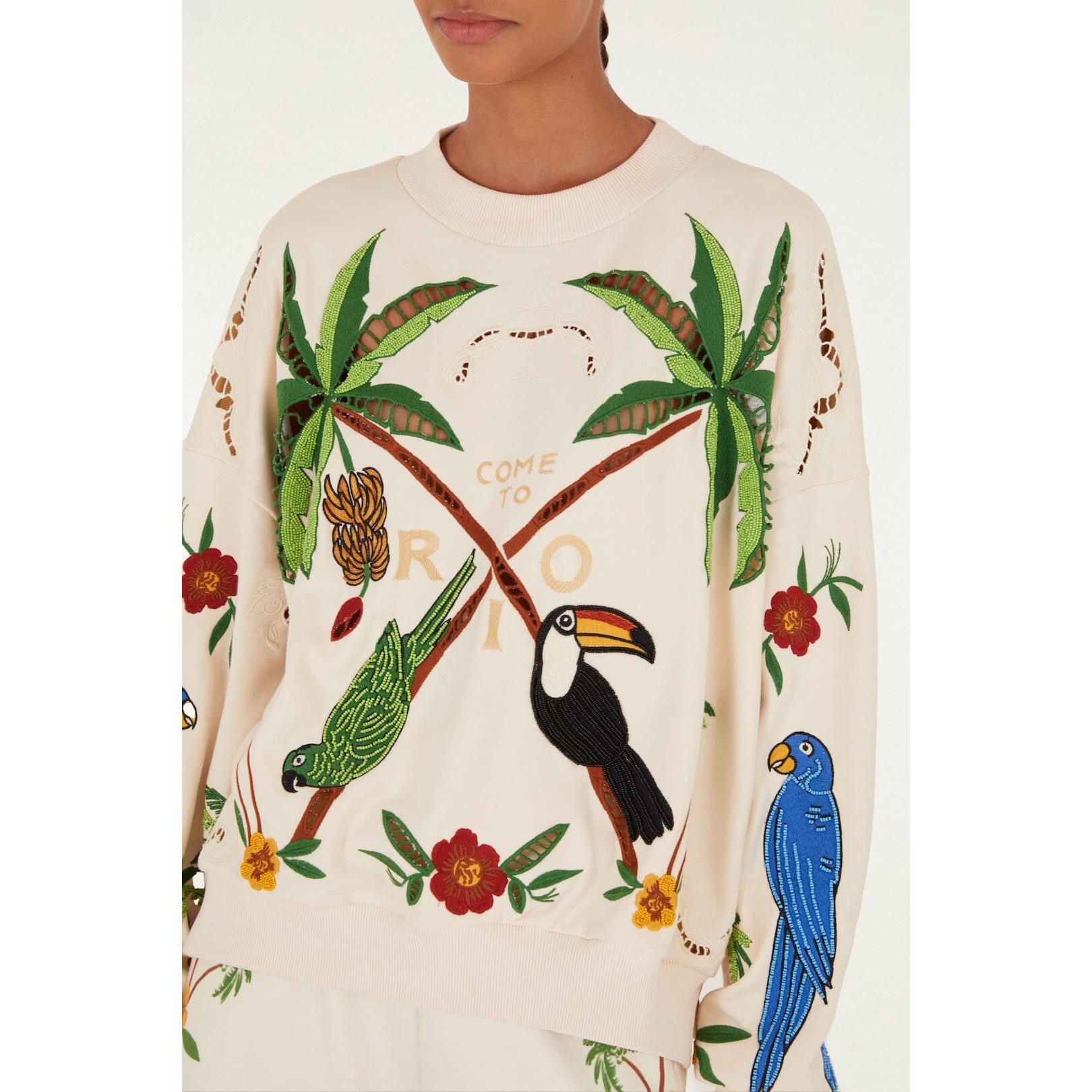 Farm Rio Cocunut Trees Come To Rio - Off White  Farm Rio Pisces Boutique