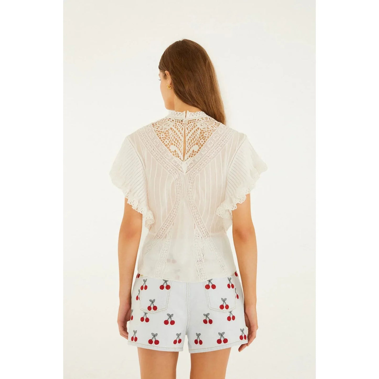 Farm Rio Applique Blouse - Off White  Farm Rio Pisces Boutique