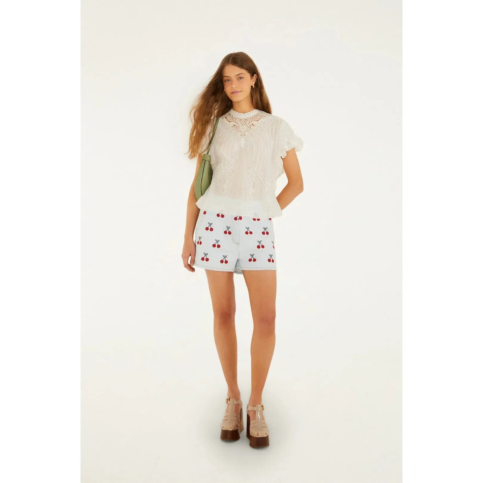 Farm Rio Applique Blouse - Off White  Farm Rio Pisces Boutique
