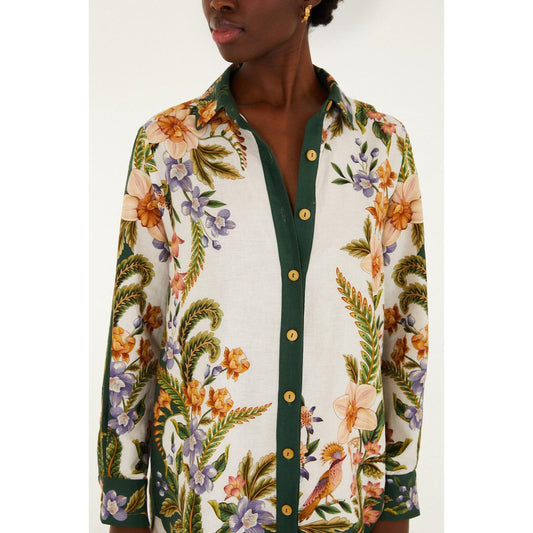 Farm Rio Nature Sand Shirt - Sand  Farm Rio Pisces Boutique