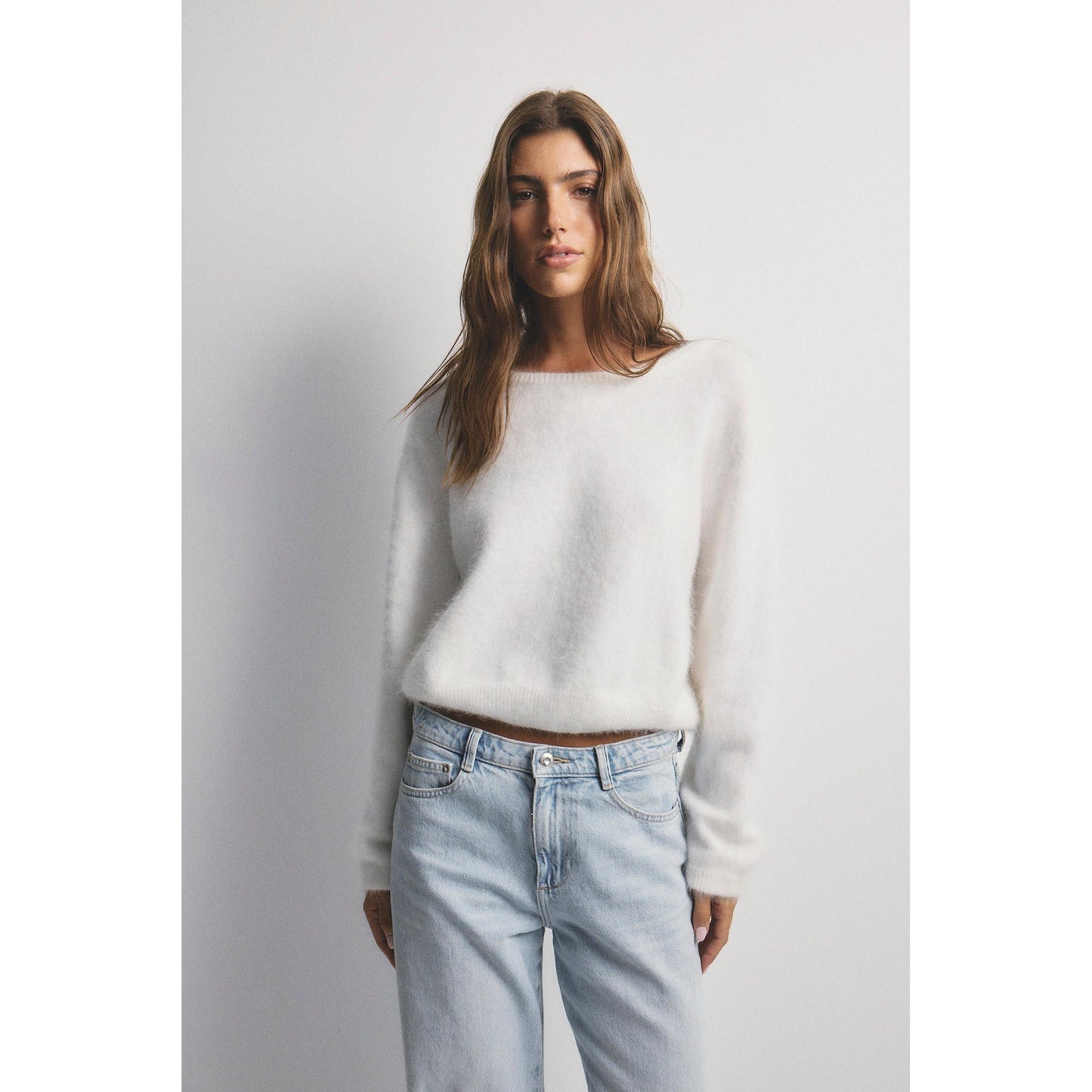 World of Nomads Stella Cashmere Boat Neck Knit - Snow  World Of Nomads Pisces Boutique