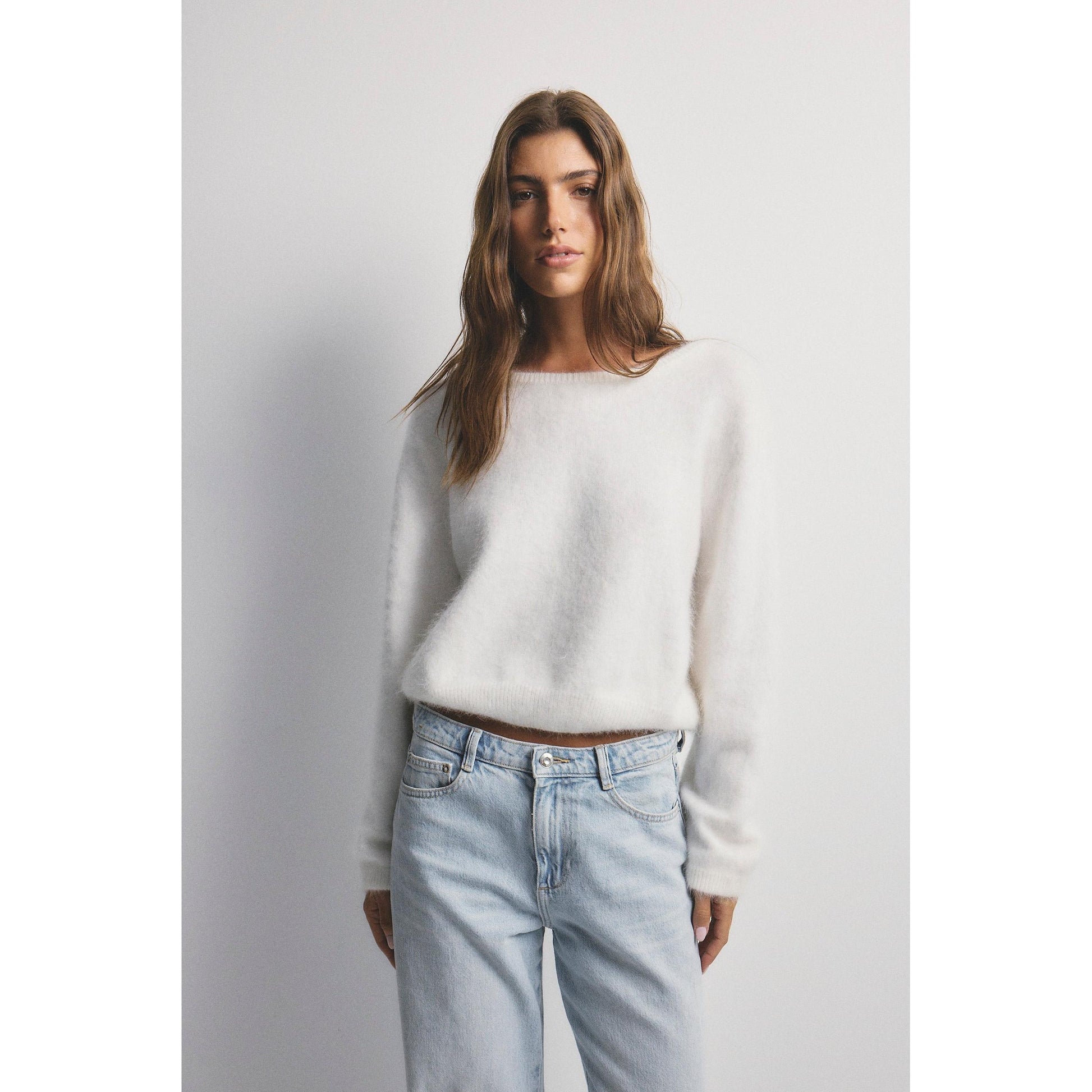 World of Nomads Stella Cashmere Boat Neck Knit - Snow  World Of Nomads Pisces Boutique