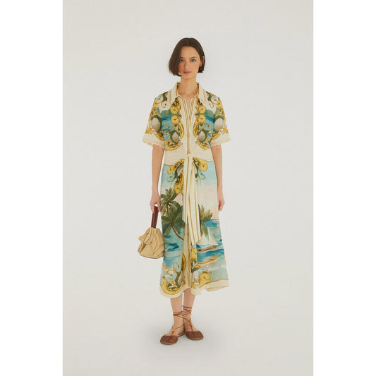 Farm Rio Royal Sea Midi Dress - MultiColour  Farm Rio Pisces Boutique