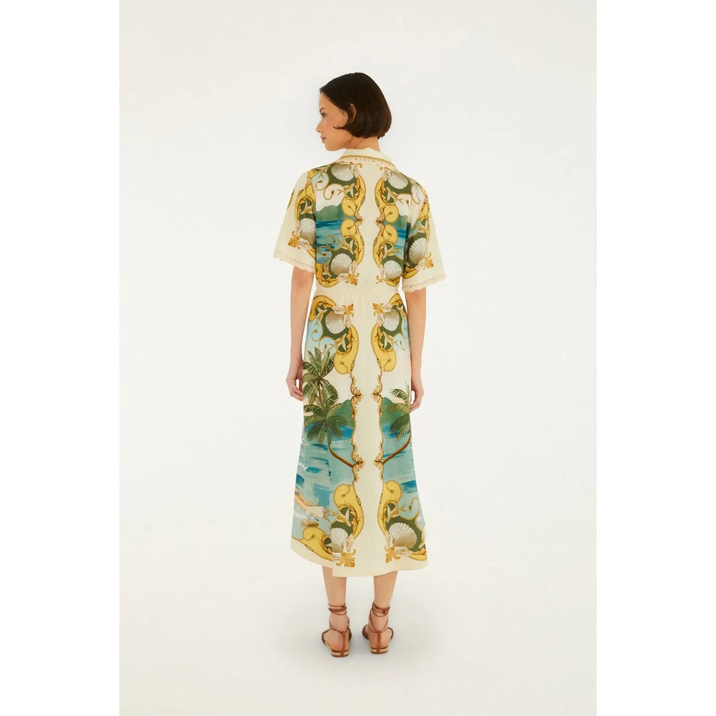 Farm Rio Royal Sea Midi Dress - MultiColour  Farm Rio Pisces Boutique
