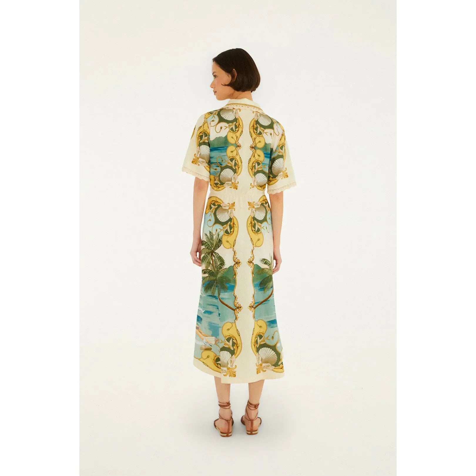 Farm Rio Royal Sea Midi Dress - MultiColour  Farm Rio Pisces Boutique