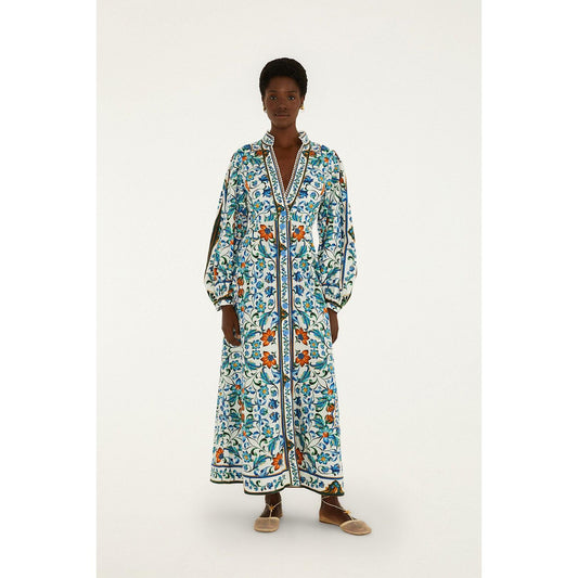Farm Rio Flora Tile Maxi Dress - Off White  Farm Rio Pisces Boutique