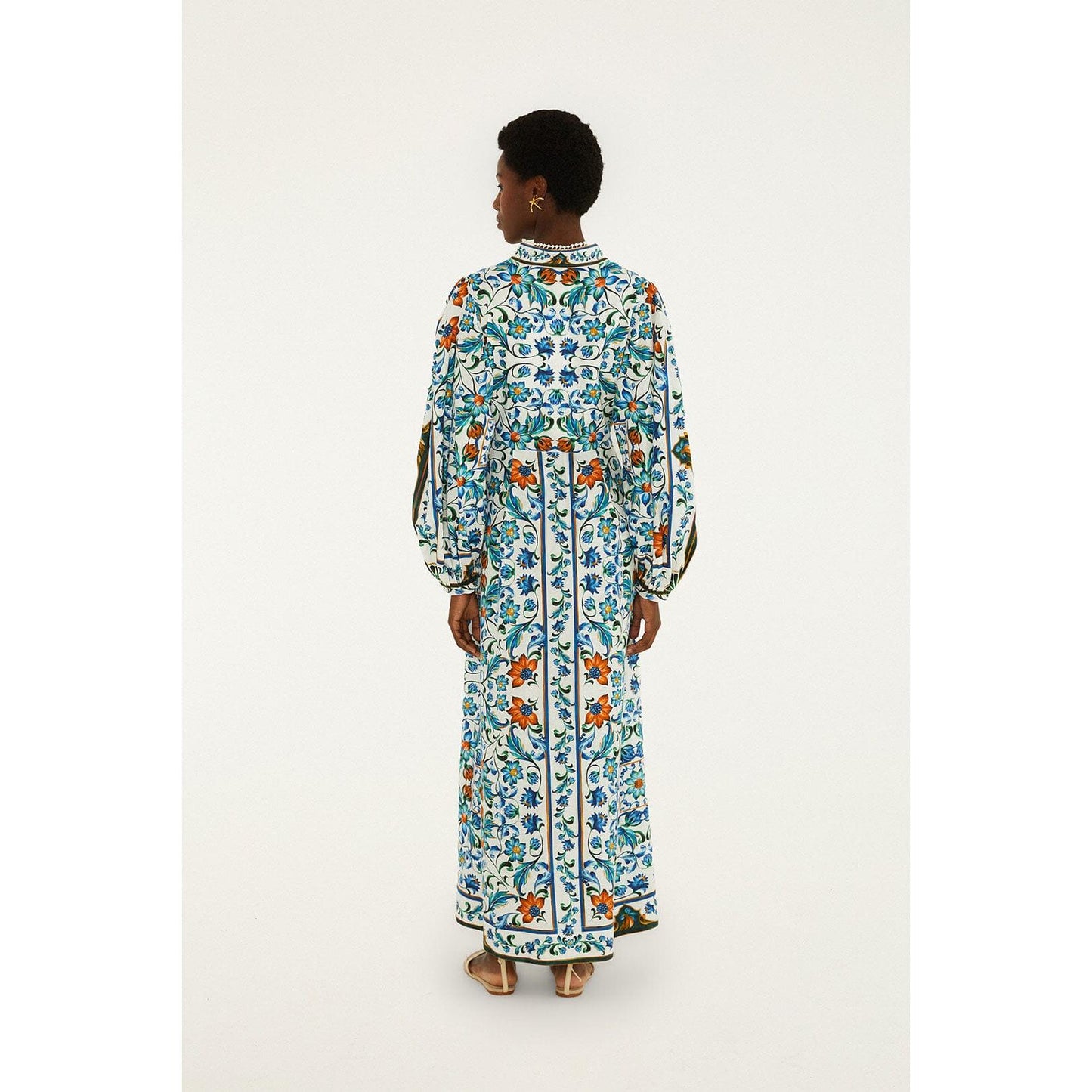 Farm Rio Flora Tile Maxi Dress - Off White  Farm Rio Pisces Boutique