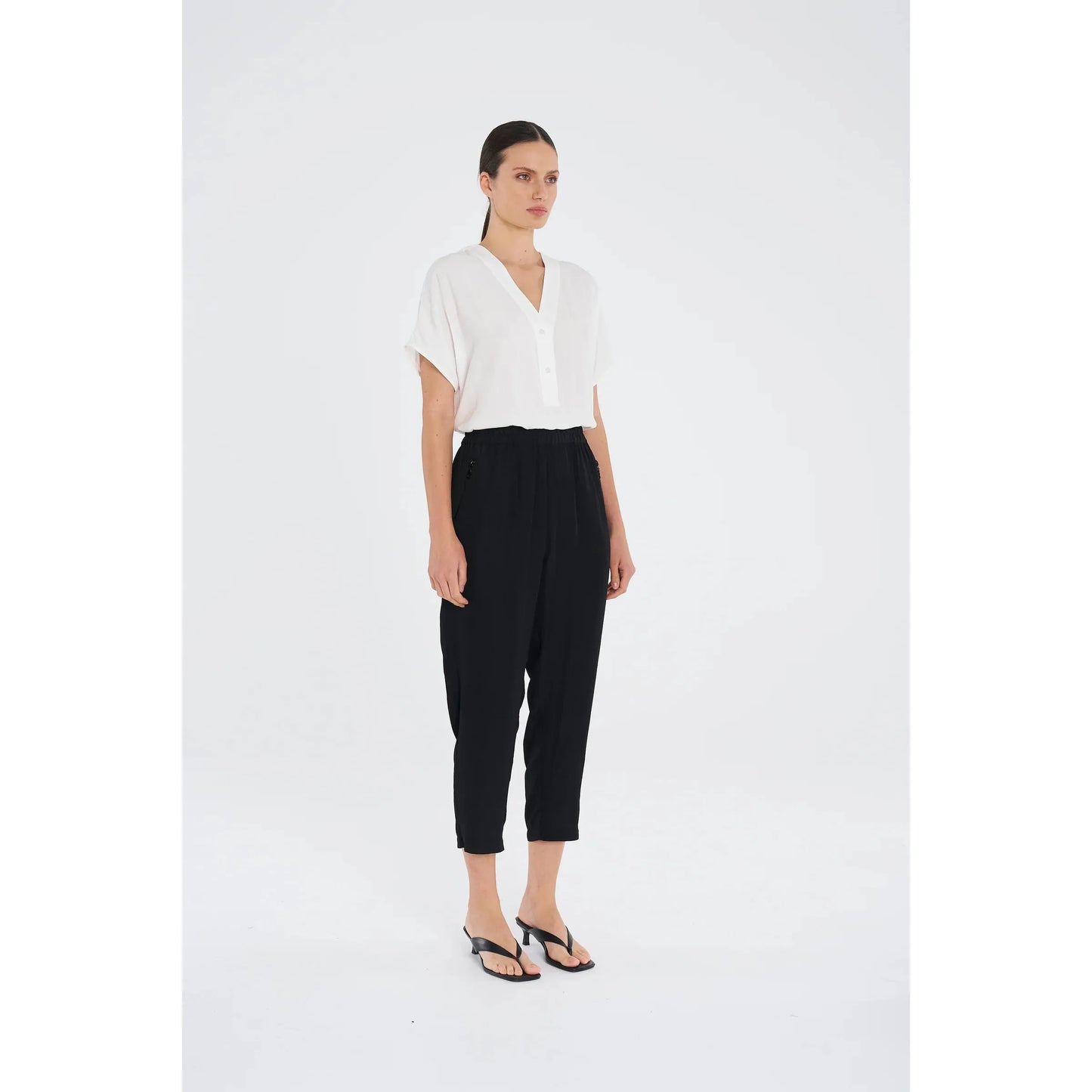 Mela Purdie Soft Zip Pant - Black  Mela Purdie Pisces Boutique