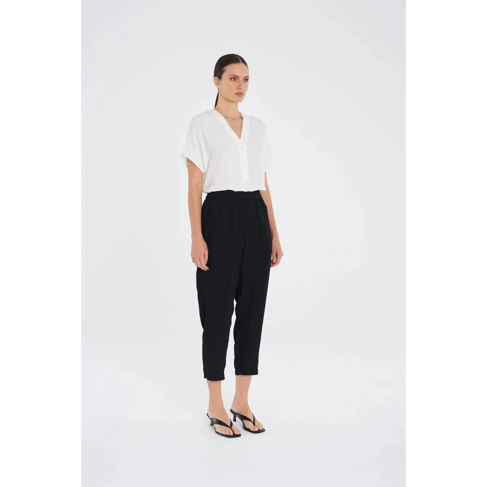 Mela Purdie Soft Zip Pant - Black  Mela Purdie Pisces Boutique