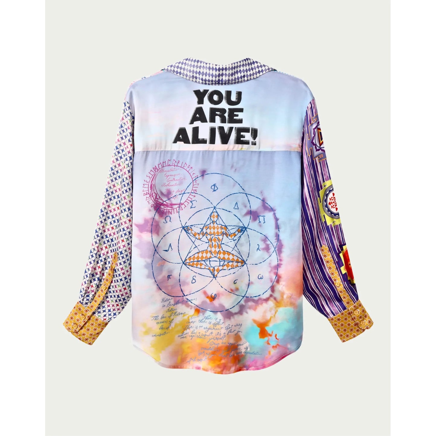 ME 369 Isabel Printed Shirt - Runic Whisper  ME369 Pisces Boutique