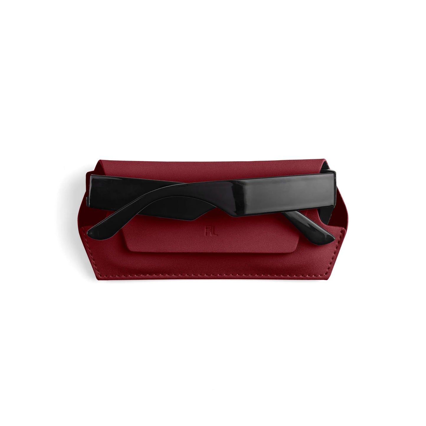 Fox and Leo Glasses Case - Burgandy