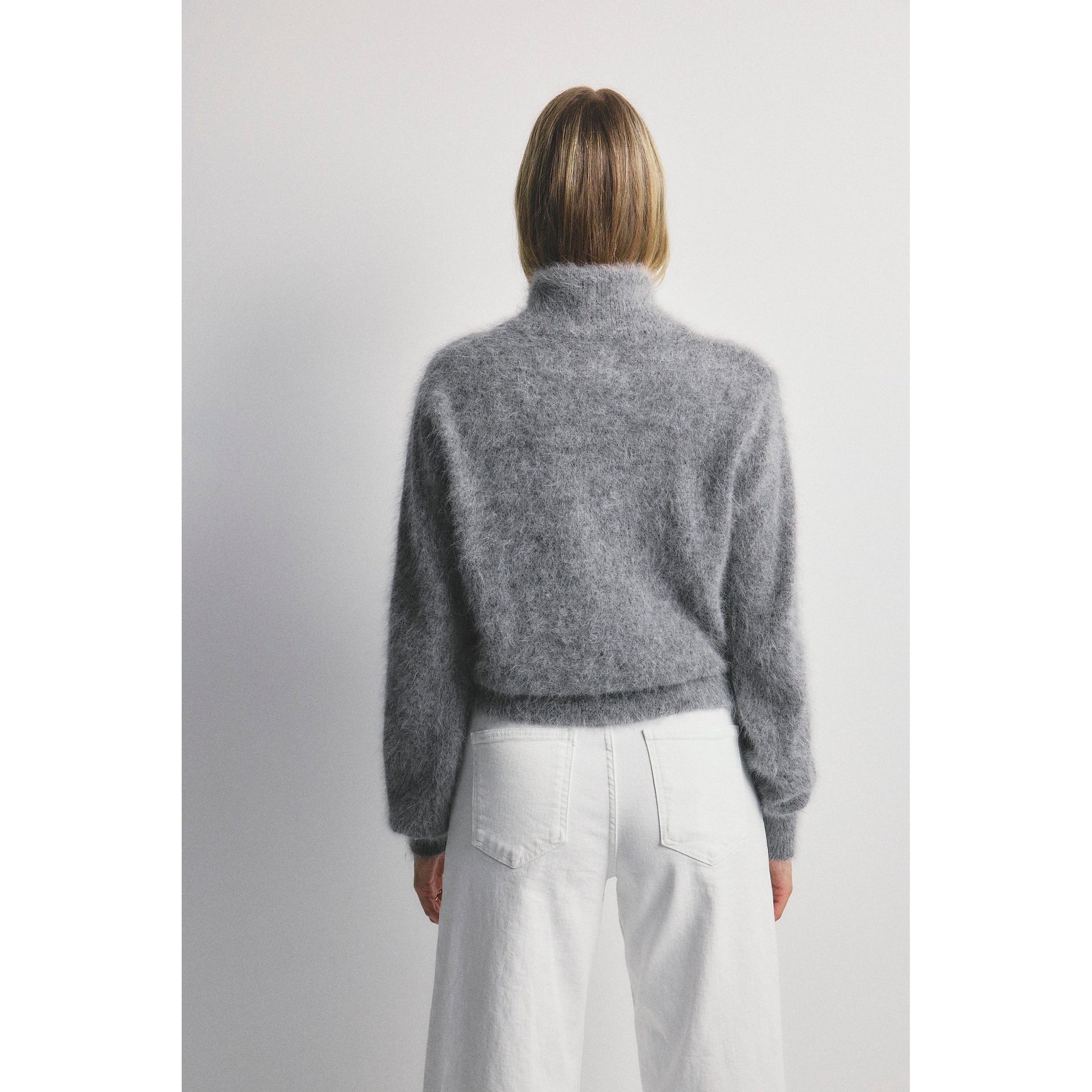 World Of Nomads Felix Zip Cashmere Bomber - Charcoal  World Of Nomads Pisces Boutique